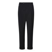 Zwarte Broek Verhoog Garderobe Stijl Low Brand , Black , Heren