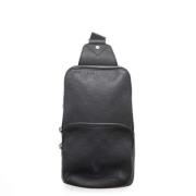 Pre-owned Leather shoulder-bags Louis Vuitton Vintage , Black , Dames