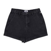 Denim Shorts Obey , Black , Dames