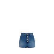 Blauwe Elegante Zomer Shorts Elisabetta Franchi , Blue , Dames