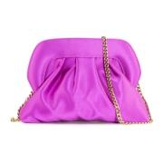 Fuchsia Satin Ophelia Tas met Ketting Roberto Festa , Purple , Dames