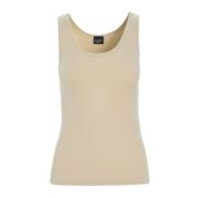 Rib Tank Top Ivoor Bitte Kai Rand , Beige , Dames