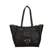 Zwarte Modieuze Shopper Tas Moschino , Black , Dames