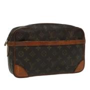 Pre-owned Canvas clutches Louis Vuitton Vintage , Brown , Dames