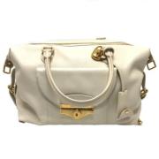 Pre-owned Leather louis-vuitton-bags Louis Vuitton Vintage , White , D...