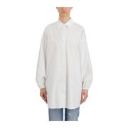 Oversized Overhemdjurk Dondup , White , Dames