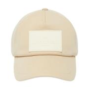 Stijlvolle Katoenen Pet met Logo Max Mara Weekend , Beige , Dames