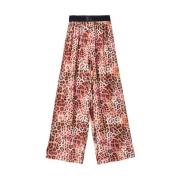 Bruine Modieuze Broek met Multicolor Print Gaëlle Paris , Multicolor ,...