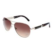 Gouden Aviator Zonnebril Bruine Gradiënt Lens Guess , Yellow , Dames