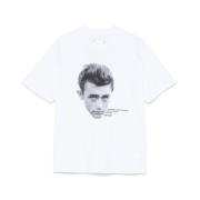 Witte Crew Neck Korte Mouwen T-shirt Sacai , White , Heren