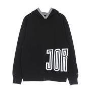 Hybride Fleece Pullover Hoodie Zwart Jordan , Black , Heren