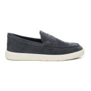 Platte Coole Mocassin Schoenen Hogan , Blue , Heren