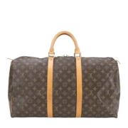 Pre-owned Canvas travel-bags Louis Vuitton Vintage , Brown , Dames