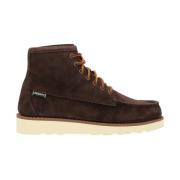 Bruine Suède Enkellaars Zigzag Stiksels Sebago , Brown , Heren