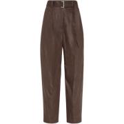 Bruine Broek Elegante Stijl Brunello Cucinelli , Brown , Dames