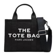 Zwarte Canvas Kleine Tote Tas Marc Jacobs , Black , Dames