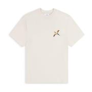 Single Bee Bird T-shirt Axel Arigato , Beige , Heren