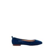 Lage Polyester Juweel Flats Pennyblack , Blue , Dames