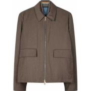 Taupe Storm System Wollen Jas Paul Smith , Brown , Heren