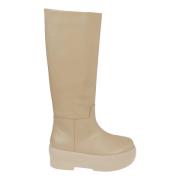 Chunky Sole Tubolat Laarzen Gia Borghini , Beige , Dames