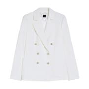 Elegant Slim Fit Blazer Pennyblack , White , Dames