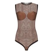 Bruine Top met Unieke Stijl Nensi Dojaka , Brown , Dames