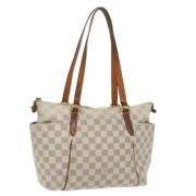 Pre-owned Canvas louis-vuitton-bags Louis Vuitton Vintage , White , Da...