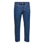 Blauwe Katoenen Rits Jeans Lente/Zomer Mannen Only & Sons , Blue , Her...