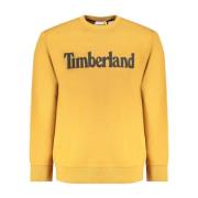 Klassieke Logo Crew Neck Sweatshirt - Geel Timberland , Yellow , Heren