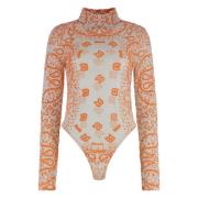 Keyhole Bodysuit met Achterknoopsluiting Rhude , Multicolor , Dames