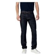 Blauwe Effen Rits Jeans Lente/Zomer Mannen Armani Exchange , Blue , He...