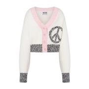 Witte Sweaters voor Vrouwen Moschino , Multicolor , Dames