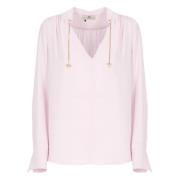 Roze Viscose Shirt met Charms Elisabetta Franchi , Pink , Dames