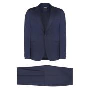 Wollen pak met reverskraag Ermenegildo Zegna , Blue , Heren