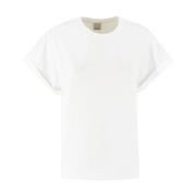 Crew-neck Jersey T-shirt met Lover Print Pinko , White , Dames