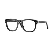 Moderne klassieke bril met gepolariseerde lenzen Persol , Black , Unis...