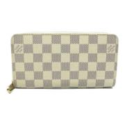 Pre-owned Leather wallets Louis Vuitton Vintage , Beige , Dames