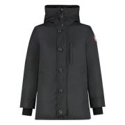 Parka met capuchon en logopatch Canada Goose , Black , Heren