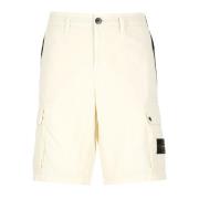 Ivoor Bermuda Shorts met meerdere zakken Stone Island , Beige , Heren