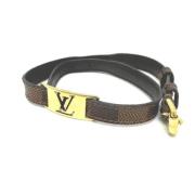 Pre-owned Cotton belts Louis Vuitton Vintage , Brown , Dames