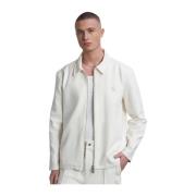 Coach Jacket Antique White Filling Pieces , White , Heren