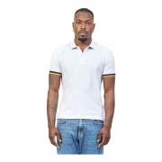 Stretch Katoenen Poloshirt Wit K-Way , White , Heren