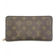 Pre-owned Canvas wallets Louis Vuitton Vintage , Brown , Unisex