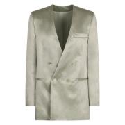 Klassieke Double Breasted Blazer Philosophy di Lorenzo Serafini , Gree...