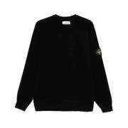 Zwarte Truien voor Mannen Stone Island , Black , Heren