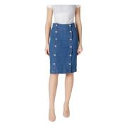 Dames Longuette Katoen Elastaan Collectie Ichi , Blue , Dames