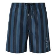 Blauwe zee kleding met elastische tailleband Fendi , Blue , Heren