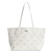 Monogram Shopper Tas in Wit Zadig & Voltaire , White , Dames