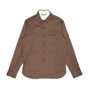 Japanse gabardine jas overhemd Nine In The Morning , Brown , Heren