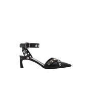 Zwarte kittenhak slingback met stud details Iceberg , Black , Dames